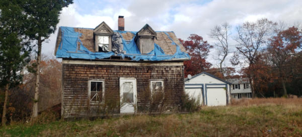 Halifax, MA - Single Family Home, Partially Gutted Structure