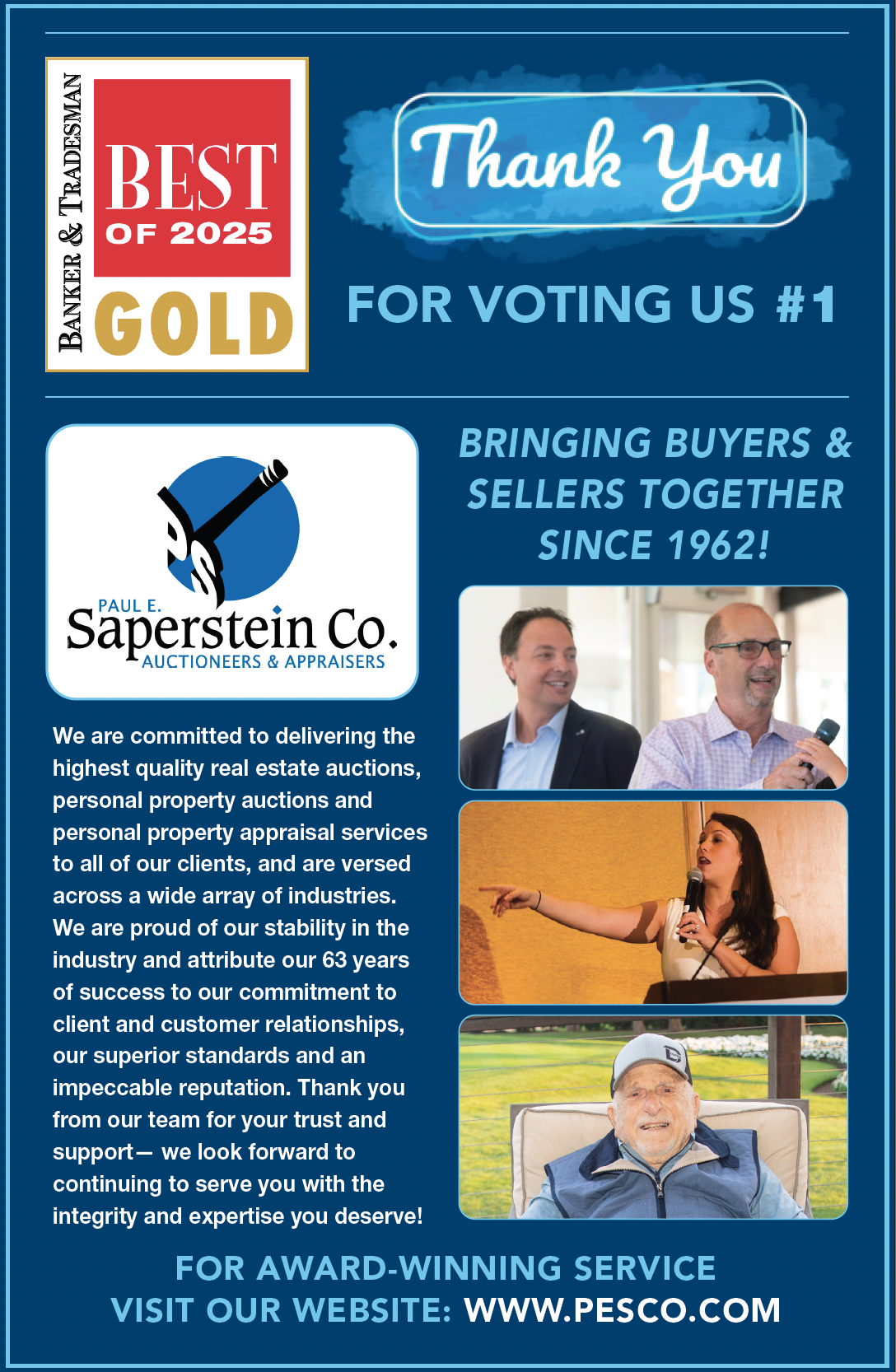 new england top auctioneer banker tradesman 2025