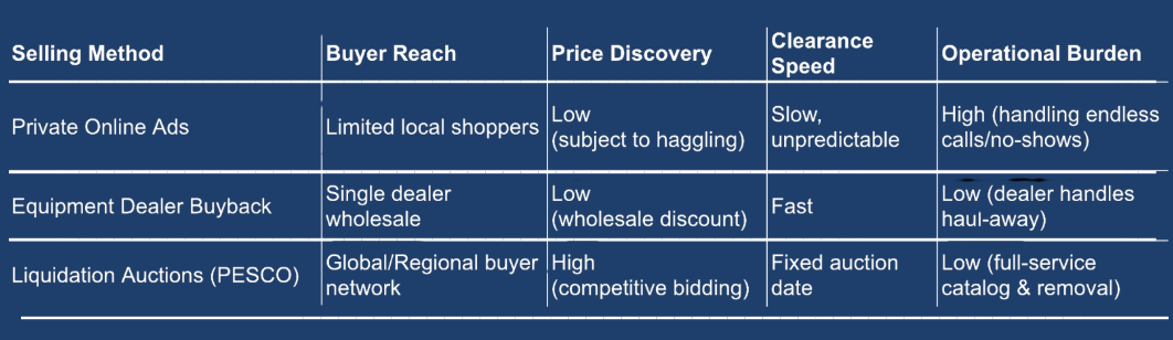 Private Negotiations Fall Short Compared to Liquidation Auctions